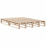 vidaXL Pat cu bibliotecă fără saltea, 120x200 cm, lemn masiv vidaXL Pat cu bibliotecă fără saltea, 120x200 cm, lemn masiv