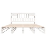 vidaXL Pat cu bibliotecă fără saltea, 180x200 cm, lemn masiv de pin