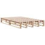 vidaXL Pat cu bibliotecă fără saltea, 135x190 cm, lemn masiv de pin vidaXL Pat cu bibliotecă fără saltea, 135x190 cm, lemn masiv de pin