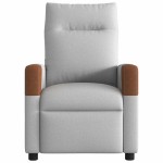vidaXL Scaun reclinabil electric pentru masaj Cloud Grey Fabric