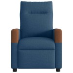 vidaXL Fotoliu de masaj rabatabil, albastru, textil vidaXL Fotoliu de masaj rabatabil, albastru, textil