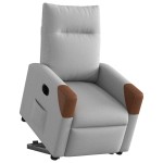 vidaXL Scaun reclinabil electric, țesătură gri nor vidaXL Scaun reclinabil electric, țesătură gri nor