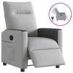 vidaXL Scaun reclinabil electric Cloud Grey Fabric vidaXL Scaun reclinabil electric Cloud Grey Fabric