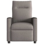 vidaXL Fotoliu rabatabil electric, gri taupe, material textil