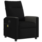 vidaXL Fotoliu electric de masaj rabatabil, negru, textil vidaXL Fotoliu electric de masaj rabatabil, negru, textil