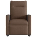 vidaXL Fotoliu electric de masaj rabatabil, maro, textil