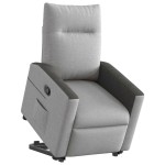 vidaXL Scaun înclinabil vertical din țesătură gri nor