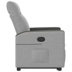 vidaXL Scaun înclinabil vertical din țesătură gri nor