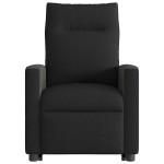 vidaXL Fotoliu rabatabil cu ridicare pe verticală, negru, textil