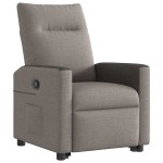 vidaXL Fotoliu rabatabil cu ridicare pe verticală, gri taupe, textil