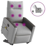 vidaXL Scaun electric pentru masaj picioare în picioare stofa gri nor vidaXL Scaun electric pentru masaj picioare în picioare stofa gri nor