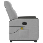 vidaXL Scaun electric pentru masaj picioare în picioare stofa gri nor vidaXL Scaun electric pentru masaj picioare în picioare stofa gri nor