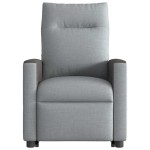 vidaXL Fotoliu electric masaj rabatabil cu ridicare, gri închis textil