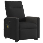vidaXL Fotoliu electric de masaj rabatabil cu ridicare, negru, textil