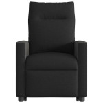 vidaXL Fotoliu electric de masaj rabatabil cu ridicare, negru, textil