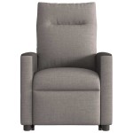 vidaXL Fotoliu electric masaj rabatabil cu ridicare, gri taupe, textil