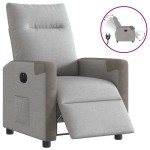 vidaXL Scaun reclinabil electric Cloud Grey Fabric vidaXL Scaun reclinabil electric Cloud Grey Fabric