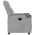 vidaXL Scaun reclinabil electric Cloud Grey Fabric vidaXL Scaun reclinabil electric Cloud Grey Fabric