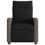 vidaXL Fotoliu rabatabil electric, negru, material textil