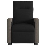 vidaXL Fotoliu rabatabil cu ridicare pe verticală, negru, textil