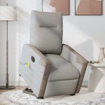 vidaXL Scaun electric pentru masaj picioare în picioare stofa gri nor