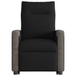 vidaXL Fotoliu electric de masaj rabatabil cu ridicare, negru, textil