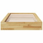 vidaXL Cadru de pat fără saltea 100x200 cm din lemn masiv de stejar vidaXL Cadru de pat fără saltea 100x200 cm din lemn masiv de stejar