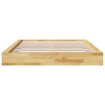 vidaXL Cadru de pat fără saltea 140x200 cm din lemn masiv de stejar vidaXL Cadru de pat fără saltea 140x200 cm din lemn masiv de stejar