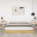 vidaXL Cadru de pat fără saltea 180x200 cm din lemn masiv de stejar vidaXL Cadru de pat fără saltea 180x200 cm din lemn masiv de stejar