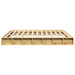 vidaXL Cadru de pat fără saltea 200x200 cm din lemn masiv de stejar vidaXL Cadru de pat fără saltea 200x200 cm din lemn masiv de stejar