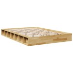vidaXL Cadru de pat fără saltea 120x190 cm din lemn masiv de stejar vidaXL Cadru de pat fără saltea 120x190 cm din lemn masiv de stejar