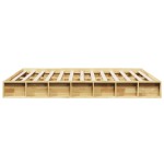 vidaXL Cadru de pat fără saltea 140x190 cm din lemn masiv de stejar vidaXL Cadru de pat fără saltea 140x190 cm din lemn masiv de stejar