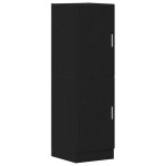 vidaXL Set dulap de bucătărie 2 piese Lemn negru prelucrat