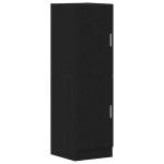 vidaXL Set dulap de bucătărie 3 piese Lemn negru prelucrat