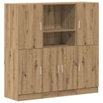 vidaXL Set dulap de bucătărie din 3 piese din lemn de Stejar artizanal vidaXL Set dulap de bucătărie din 3 piese din lemn de Stejar artizanal