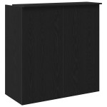 vidaXL Birou de recepție Stejar negru 100x50x103,5 cm Lemn prelucrat