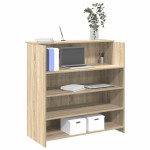 vidaXL Birou de recepție Stejar Sonoma 100x50x103,5 cm Lemn prelucrat