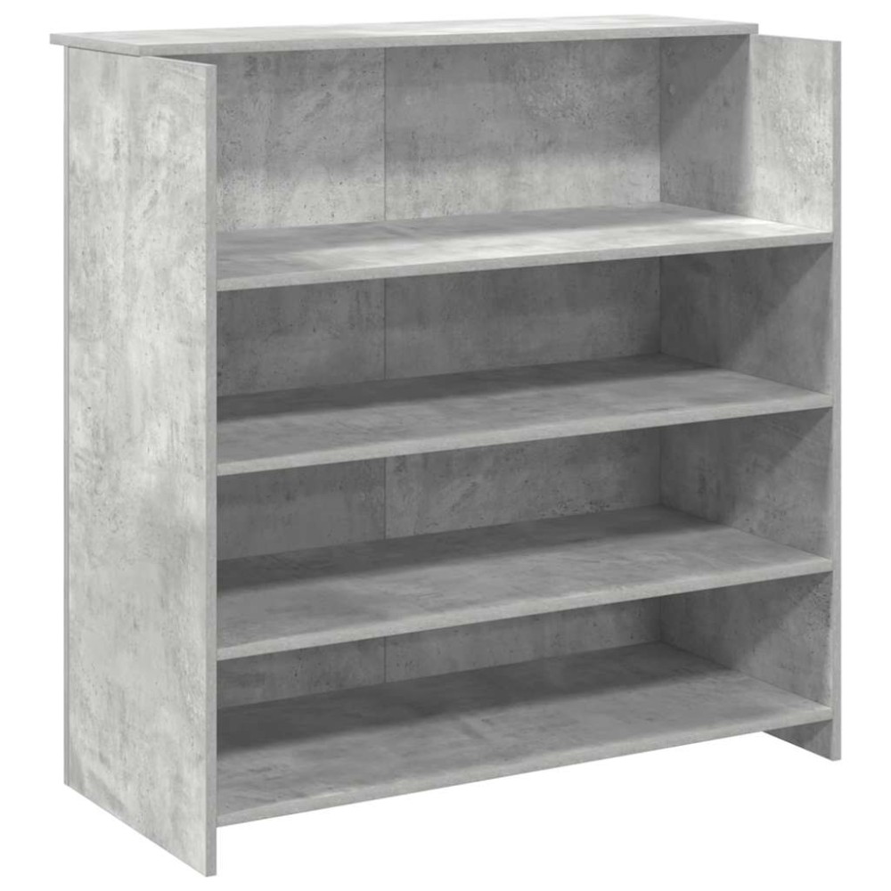 vidaXL Birou de recepție Gri beton 100x50x103,5 cm Lemn prelucrat