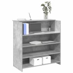 vidaXL Birou de recepție Gri beton 100x50x103,5 cm Lemn prelucrat vidaXL Birou de recepție Gri beton 100x50x103,5 cm Lemn prelucrat