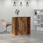 vidaXL Birou de recepție Lemn vechi 100x50x103,5 cm Lemn prelucrat