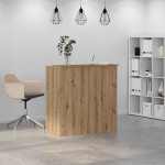 vidaXL Birou de recepție Stejar Artisan 100x50x103,5 cm Lemn prelucrat vidaXL Birou de recepție Stejar Artisan 100x50x103,5 cm Lemn prelucrat