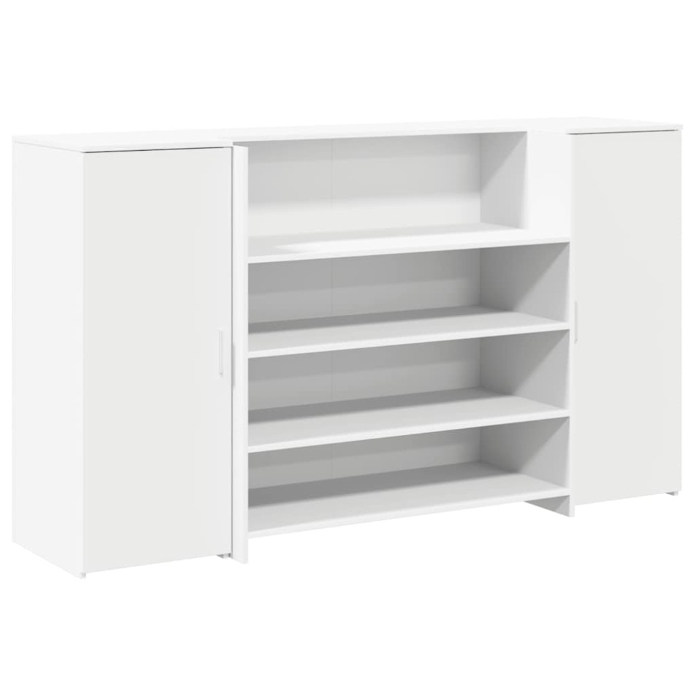 vidaXL Birou de recepție alb 180x50x103,5 cm din lemn prelucrat