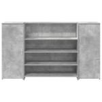 vidaXL Birou de recepție Gri beton 180x50x103,5 cm Lemn prelucrat