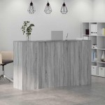 vidaXL Birou de recepție Gri Sonoma 180x50x103,5 cm Lemn prelucrat vidaXL Birou de recepție Gri Sonoma 180x50x103,5 cm Lemn prelucrat