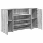 vidaXL Birou de recepție Gri Sonoma 180x50x103,5 cm Lemn prelucrat vidaXL Birou de recepție Gri Sonoma 180x50x103,5 cm Lemn prelucrat