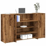 vidaXL Birou de recepție Lemn vechi 180x50x103,5 cm Lemn prelucrat vidaXL Birou de recepție Lemn vechi 180x50x103,5 cm Lemn prelucrat