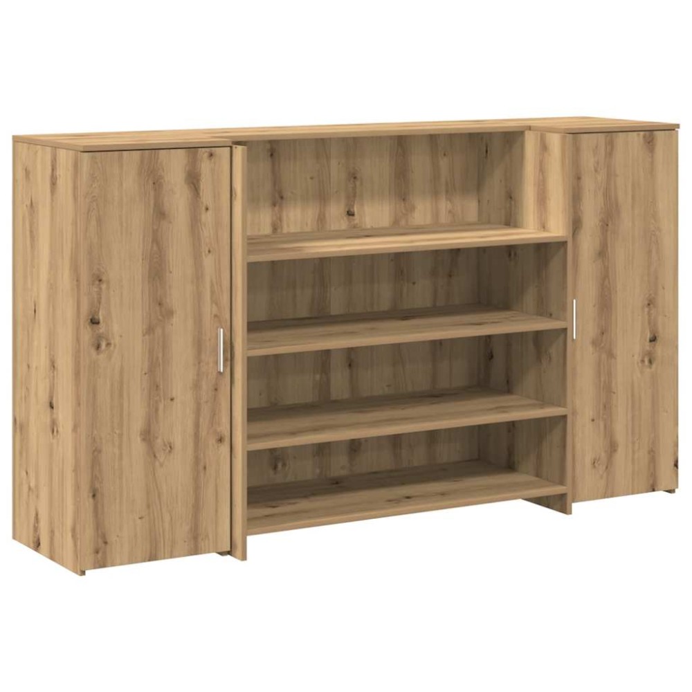 vidaXL Birou de recepție Stejar Artisan 180x50x103,5 cm Lemn prelucrat