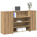 vidaXL Birou de recepție Stejar Artisan 180x50x103,5 cm Lemn prelucrat vidaXL Birou de recepție Stejar Artisan 180x50x103,5 cm Lemn prelucrat