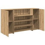vidaXL Birou de recepție Stejar Artisan 180x50x103,5 cm Lemn prelucrat vidaXL Birou de recepție Stejar Artisan 180x50x103,5 cm Lemn prelucrat