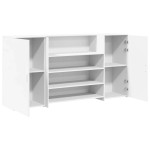 vidaXL Birou de recepție alb 200x50x103,5 cm din lemn prelucrat